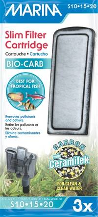 Marina Bio Carb Cartridge for Slim Filters (3 Pack)