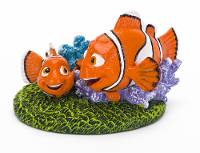 Penn-Plax Disney Finding Dory Medium Aquarium Ornament - Nemo and Marlin with Coral (3 inches tall)