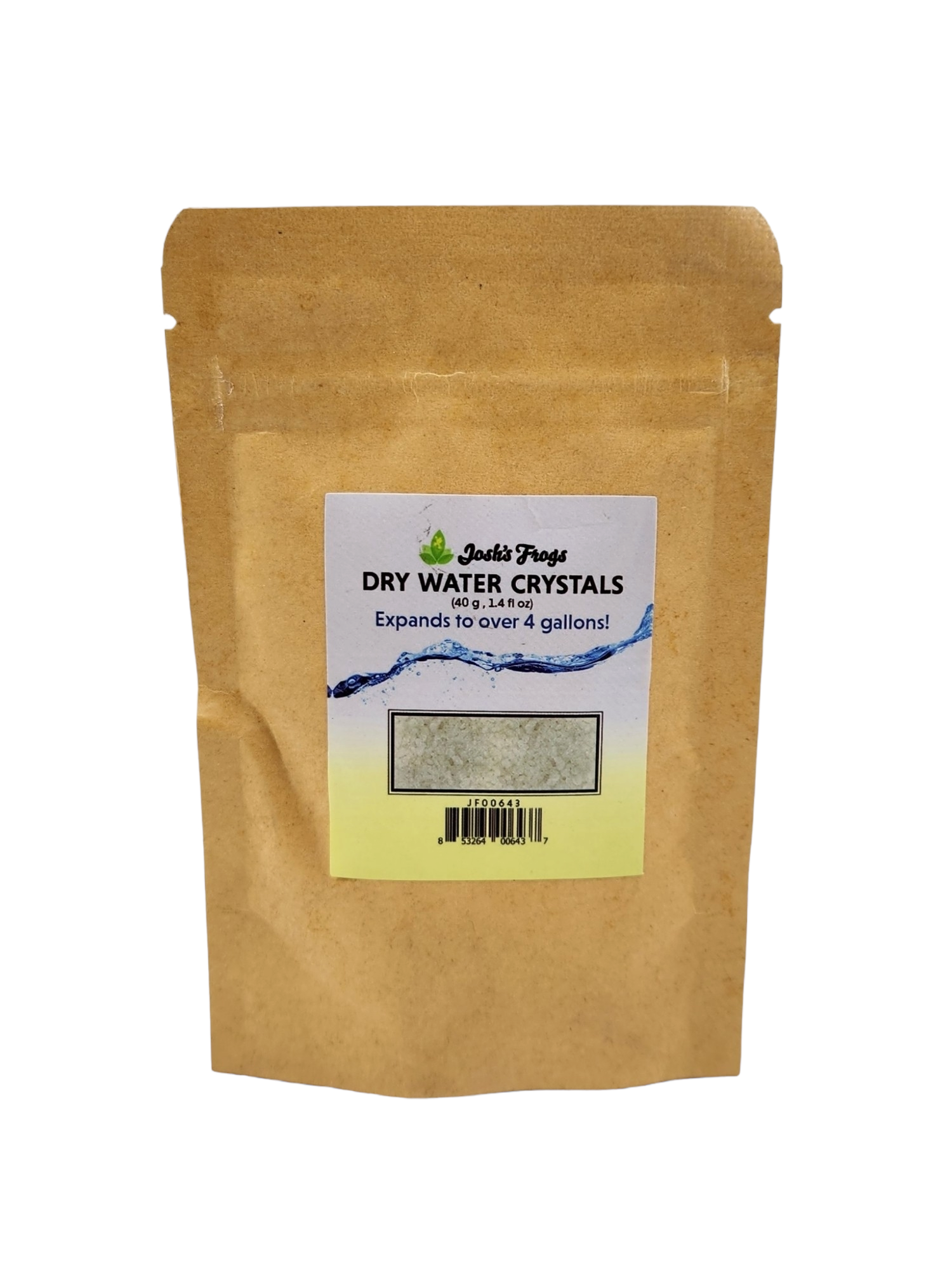 Josh's Frogs DRY Water Crystals (40 g, 1.4 fl. oz)
