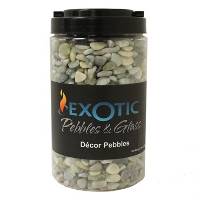 Exotic Pebbles Polished Jade Gravel (5 lb. jar)