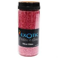Exotic Pebbles Raspberry Glass 1.5 lb. Deco Jar (1-4mm pieces)